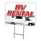 Signmission Rv Rental Yard Sign & Stake outdoor plastic coroplast window, C-1824 Rv Rental C-1824 Rv Rental - alternate 1